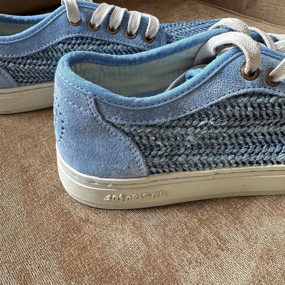 Satorisan Heisei Raffia Handmade Woven Suede Shoes Women's EU39 US 8.5 Sneakers - Picture 4 of 10